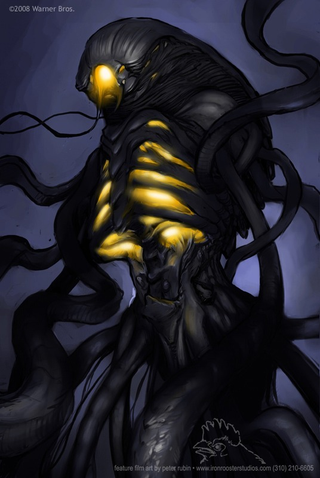 Illustration for article titled Rejected Green Lantern concept art shows off a very different Parallax
